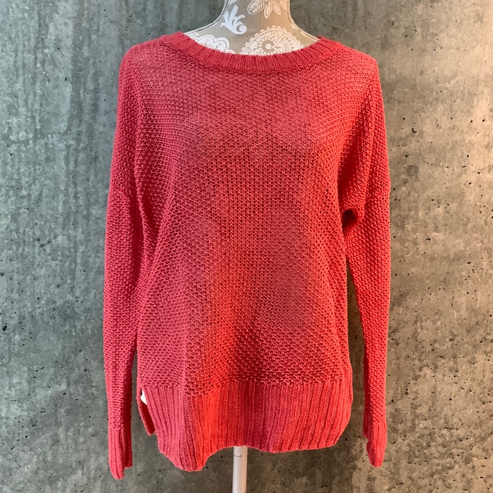 J. Crew Women’s Linen Long Sleeve Crewneck Beach Sweater